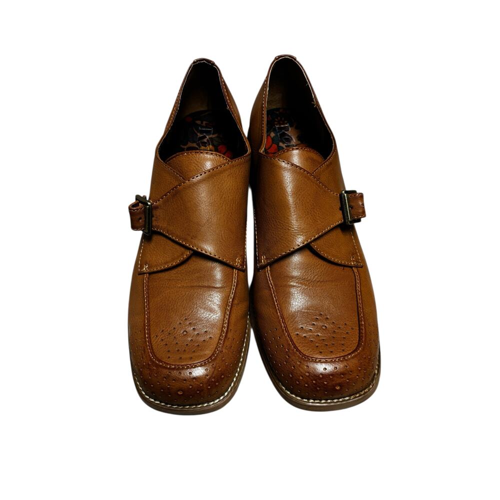 Korks Women's Theodore Loafers Size 9.5M Brown Comfort Stacked Heel Versatile